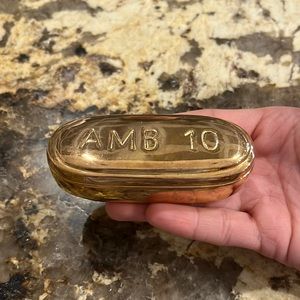 Jonathan Adler Solid Brass Pill Box